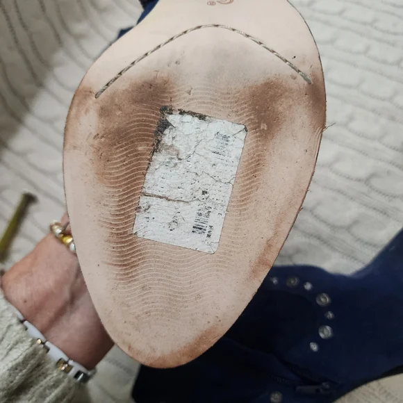 Corso Como Navy Suede Studded Booties - Picture 8 of 10